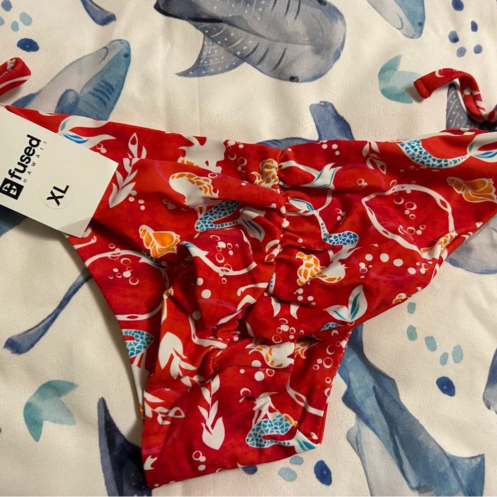 Red Mermaid Fused Hawaii Alohas